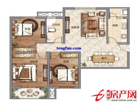大同天下荆香苑经典楼层东户