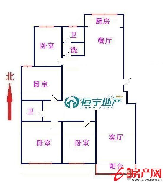 领秀城四室两厅两卫，南北通透，三室向阳