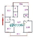 远航三室两厅一卫，两室向阳，客厅向阳，南北通透