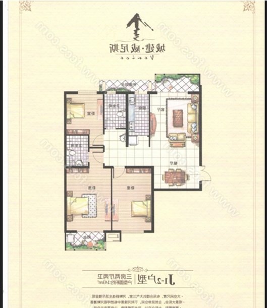 威尼斯一区学区房沿河观景房。