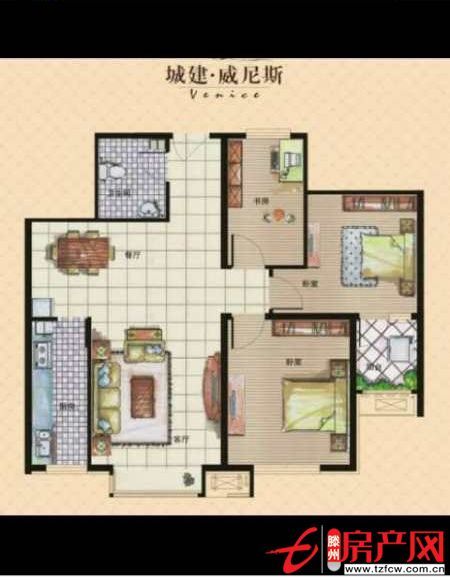 威尼斯二区，中层，简装，要全款两室一厅朝阳，采光好