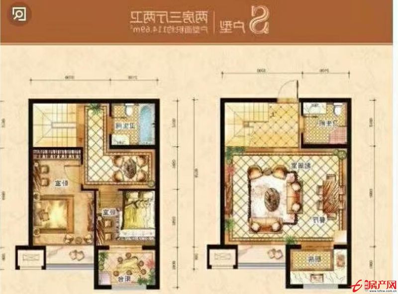 中央公馆底层复式，中间楼层，采光很好，毛坯含上房，全款