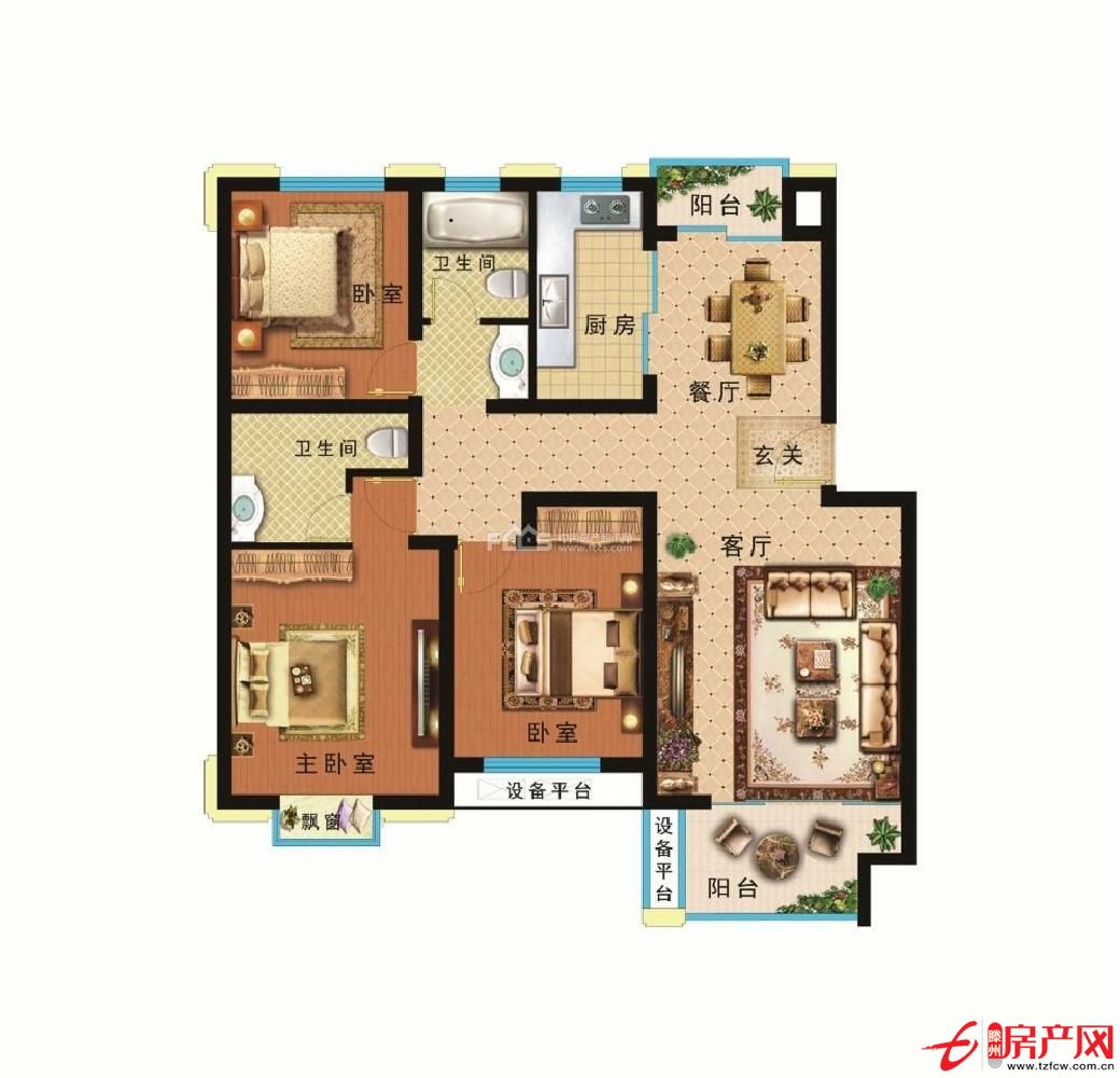 融城国际c区多层3楼，119平，84万，支持贷款，